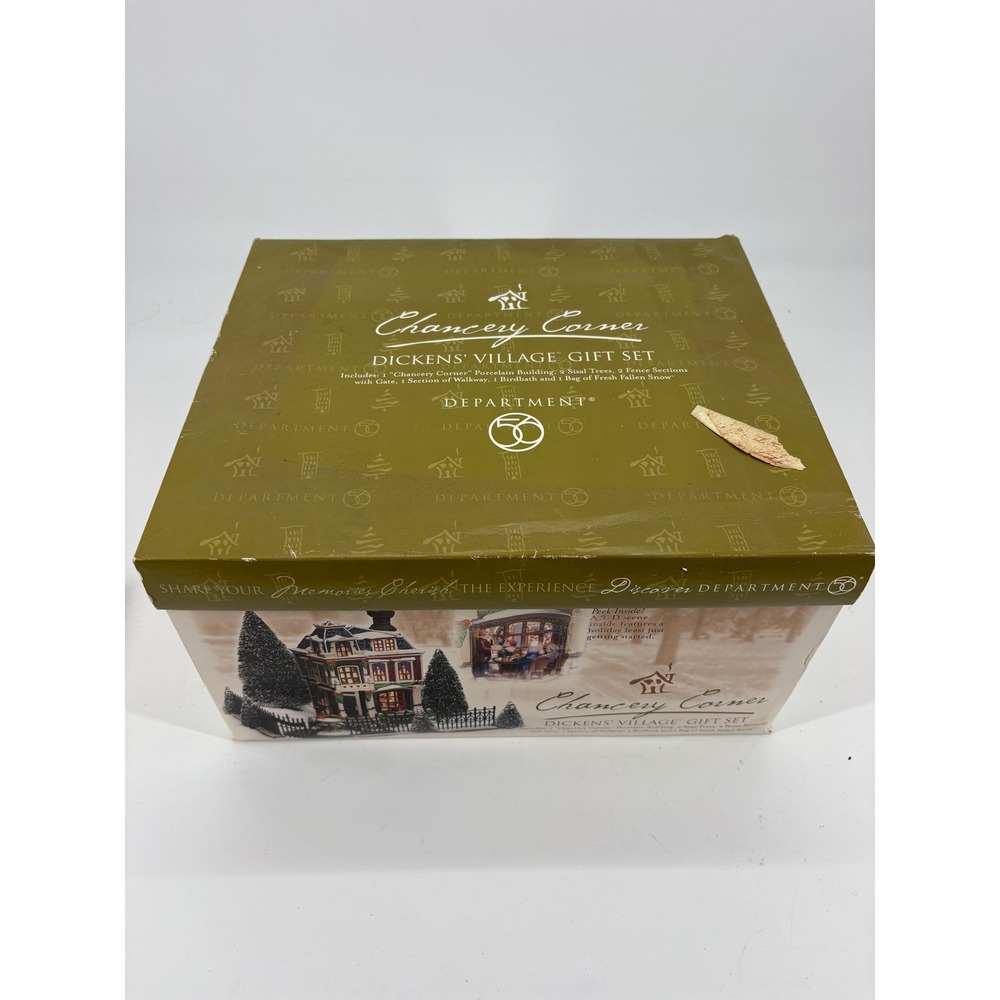 Department 56 Dickens Village Chancery Corner Gift Multicolor Porcelain House